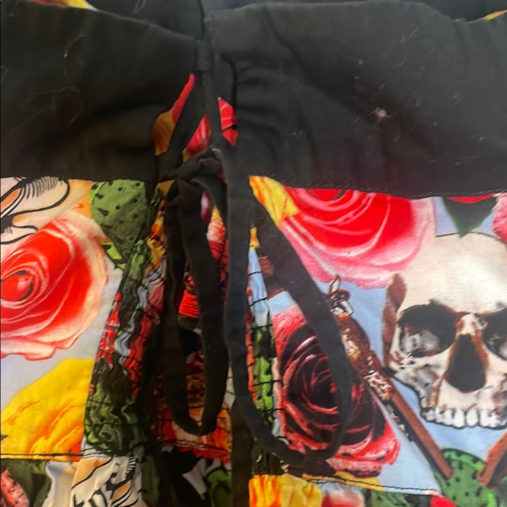 Hell Bunny Black and Red Mini Dress with A-Line Silhouette - Picture 5 of 6